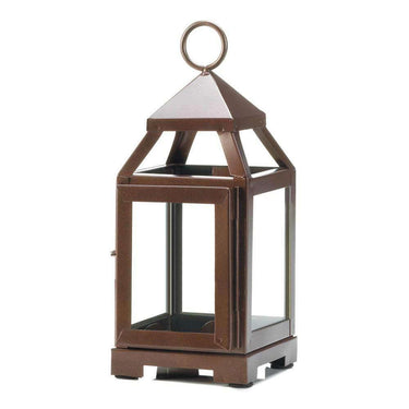 Copper Mini Contemporary Lantern - The Fox Decor